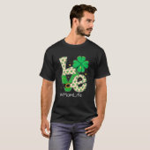 LOVE Shamrock Ma Cute St Patrick's Day T-shirt (Voorkant volledig)