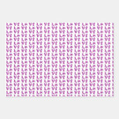 Love Shamrock Plaid Pink Classic Pattern Inpakpapier Vel (Voorkant 2)