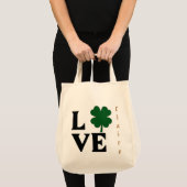Love Shamrock St Patricks Day Design Tote Bag (Voorkant (product))