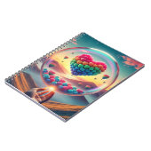 love shape art Spiral Foto Notitieboek (Linkerzijde)