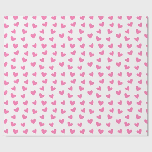 Love Shape Valentijn Gift Wrapper Cadeaupapier (Vlak)