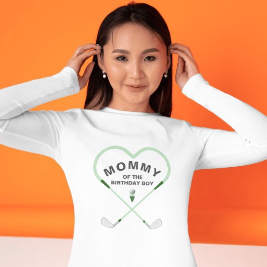 Love Shaped Golf Baby shower Mama T-shirt