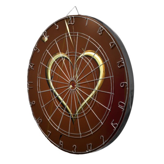 Love Shards of Gold Dart Board Dartbord (Voorkant Rechts)