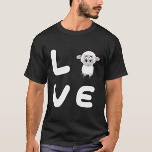 Love Sheep Design Funny Sheep T-shirt