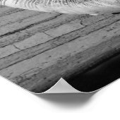 LOVE Shell Black en White Poster (Hoek)