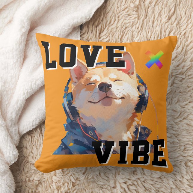 LOVE × SHIBA - Custom Kussen (Creator heeft geüpload)