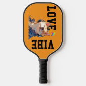 LOVE × SHIBA - Custom Pickleball Paddle (Voorkant)