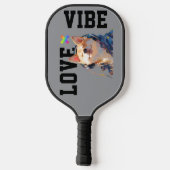 LOVE × SHIBA - Custom Pickleball Paddle (Achterkant)