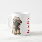 Love Shih Tzu Puppy Dog Coffee Cup Mok (Voorkant links)