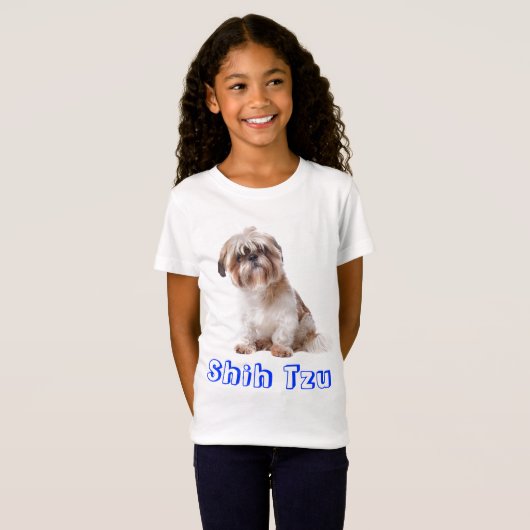 Love Shih Tzu Puppy Dog Tee Shirt (Voorkant volledig)