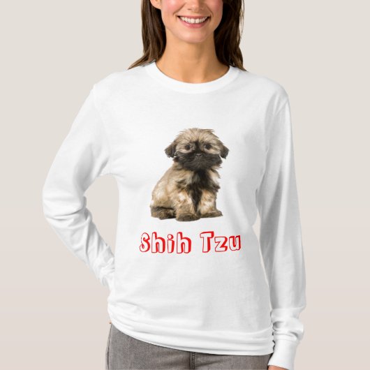 Love Shih Tzu Puppy Dog Tee Shirt (Voorkant)