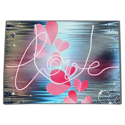 Love Shimmer Groot Cadeauzakje (Voorkant)