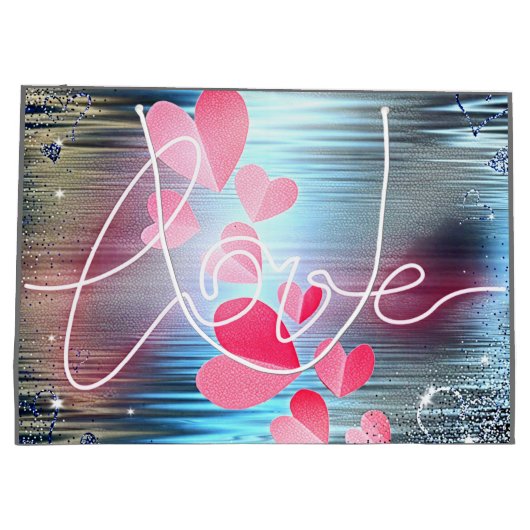 Love Shimmer Groot Cadeauzakje (Achterkant)