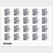 Love Shines_ Vierkante Sticker (Vel)