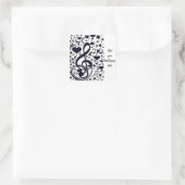 Love Shines_ Vierkante Sticker (Tas)