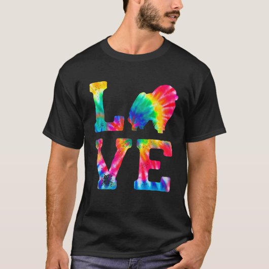 Love Shiranian Dye Dog Dad T-shirt (Voorkant)