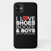 Love Shoes Booze Boys with Tattoos Case-Mate iPhone Case (Achterkant)