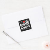 Love Shoes Booze Boys with Tattoos Vierkante Sticker (Envelop)