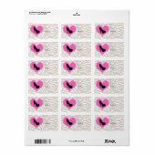 Love Shoes Label Sticker Zebra High Hiel Shoe (Full Sheet)