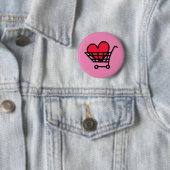 Love Shopping Ronde Button 5,7 Cm (In situ)