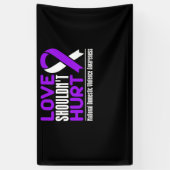 Love Shouldn't Hurt National Domestic Violence Spandoek (Verticaal)