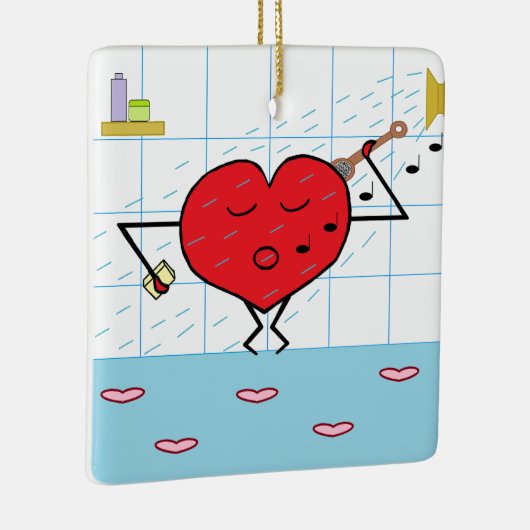 Love Shower Keramisch Ornament (Rechts)