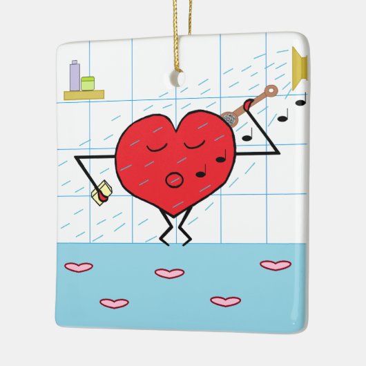 Love Shower Keramisch Ornament (Links)