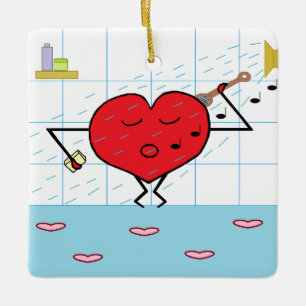 Love Shower Keramisch Ornament