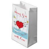 Love Shower: Klein Cadeauzakje (Achterkant Gekanteld)