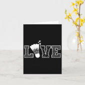 Love Shuttle Dminton-racket Kaart (Gele Bloem)