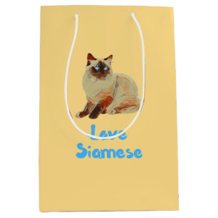 Love Siamese Cats Medium Cadeauzakje