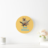 Love Siamese Cats Ronde Klok (Huis)