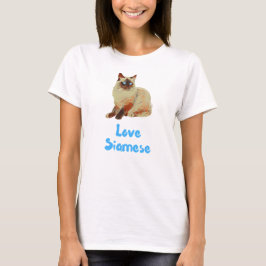 Love Siamese Cats T-shirt