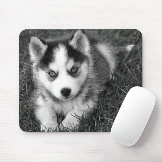Love Siberian Husky Puppy Dog Mousepad Muismat (Met muis)