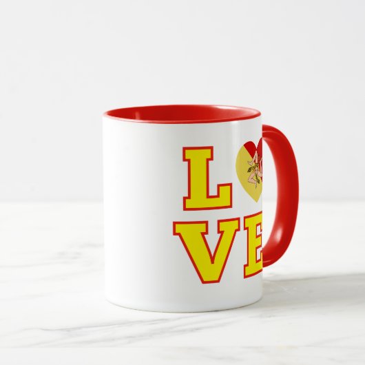 LOVE Sicily Mug Mok (Voorkant rechts)