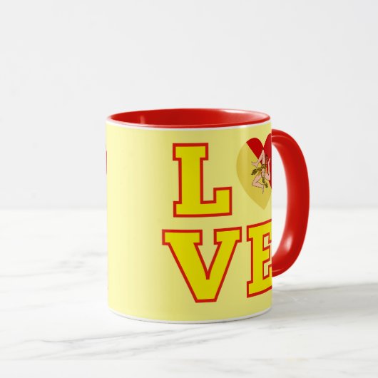 LOVE Sicily Mug Mok (Voorkant rechts)