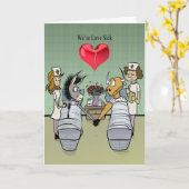 Love Sick Kaart (Gele Bloem)