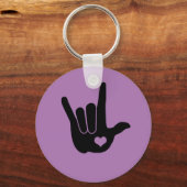 Love Sign Language Hand Sleutelhanger (Voorkant)
