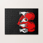 Love Sign Language Heart ASL Valentijnsdag Gift Legpuzzel (Horizontaal)