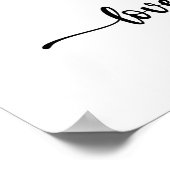 Love Sign Language Line Art Poster (Hoek)