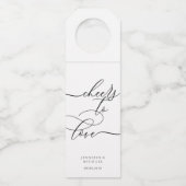 Love Signature Party Celebration Flessenhanger (Voorkant)