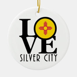 LOVE Silver City Keramisch Ornament