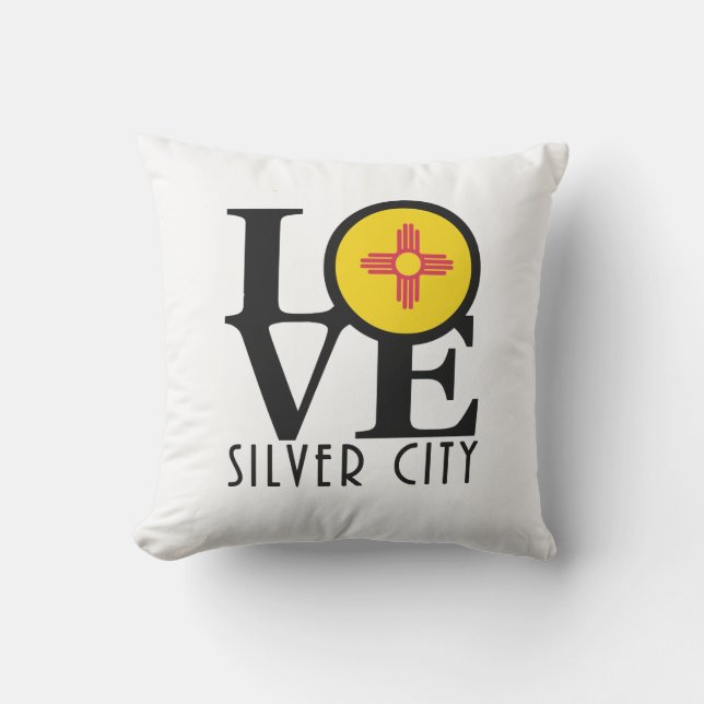 LOVE Silver City New Mexico Buitenkussen (Voorkant)