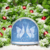 Love Simple Modern Script 2 Photo Snow Wereldbol Sneeuwbol (Kerstmis)