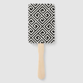 Love Simple Script Geometric Chic Wedding Program Handwaaier (Achterkant)