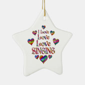 Love Singing Keramisch Ornament (Rechts)