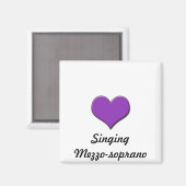 Love Singing-Mezzosoprano Magnet (Voorkant / Achterkant)