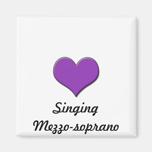 Love Singing-Mezzosoprano Magnet (Voorkant)