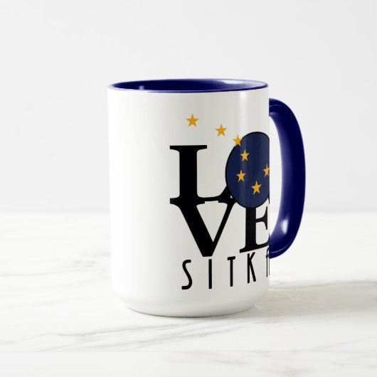 LOVE Sitka Alaska 15oz Mok (Voorkant rechts)