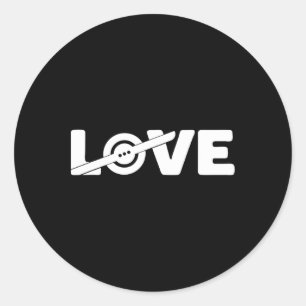 Love Skateboard Eén Wiel Elektrisch Float Eigenaar Ronde Sticker